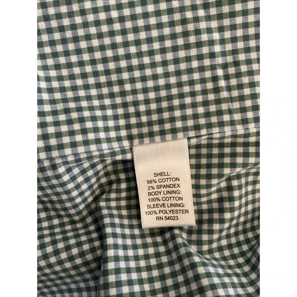 Banana Republic Tailored Fit Blazer 40R Gray‎ Glen Plaid Cotton Stretch